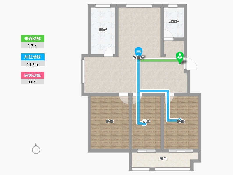 山东省-潍坊市-凤鸣郡和墅-108.00-户型库-动静线