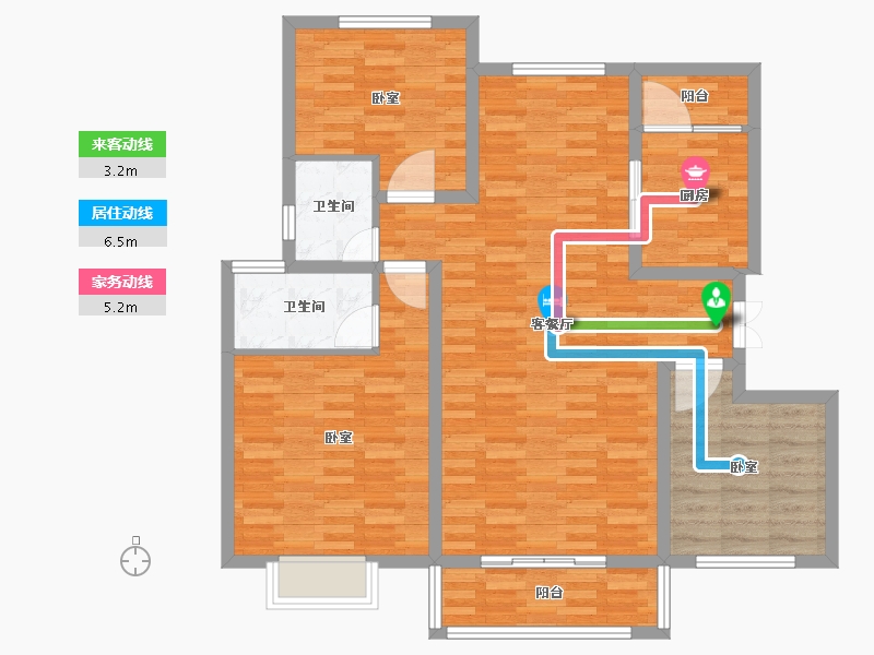 河南省-开封市-亿中永圣城-103.00-户型库-动静线