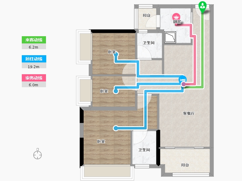 广东省-广州市-保利罗兰国际-78.01-户型库-动静线