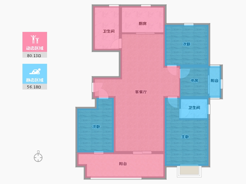 山东省-临沂市-史丹利十里江湾-122.00-户型库-动静分区