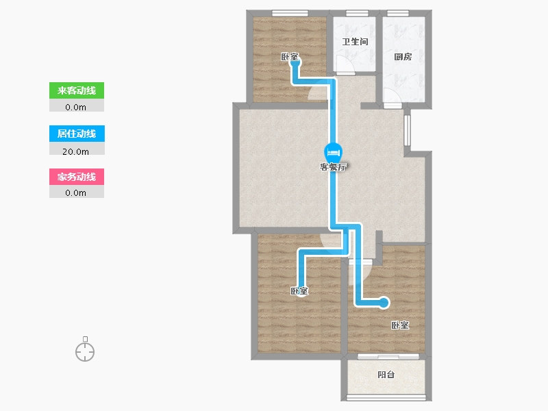 河南省-开封市-宝业龙湖御城-90.73-户型库-动静线