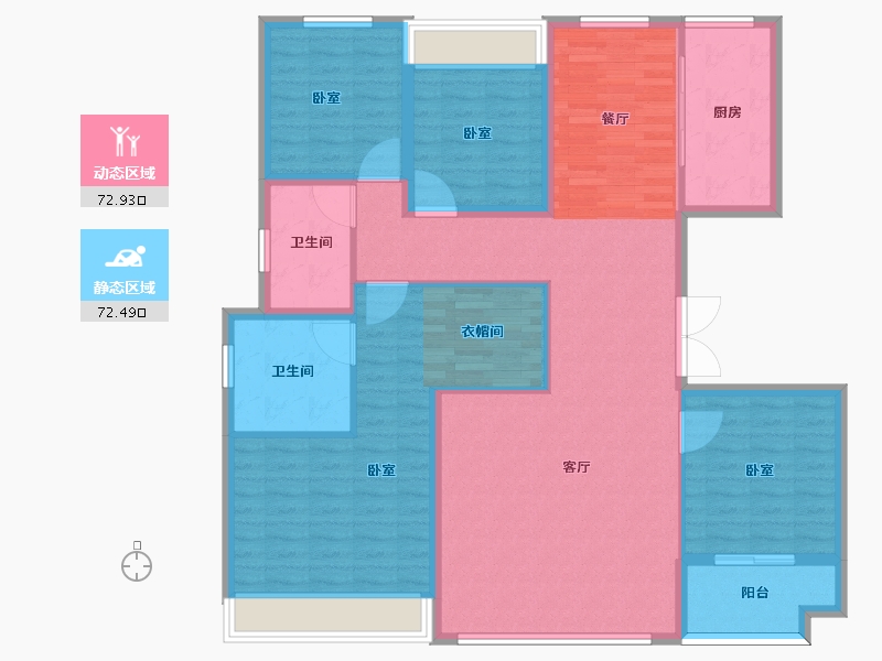 河南省-信阳市-信阳湖畔人家-132.01-户型库-动静分区