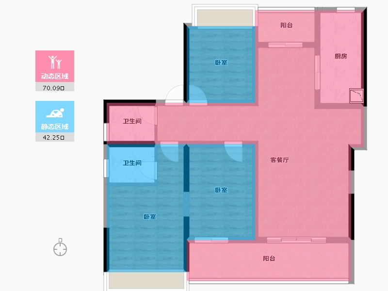 湖北省-十堰市-国瑞中心-99.59-户型库-动静分区