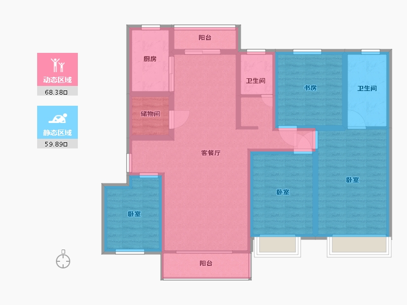 河南省-许昌市-建业北海森林半岛-114.01-户型库-动静分区