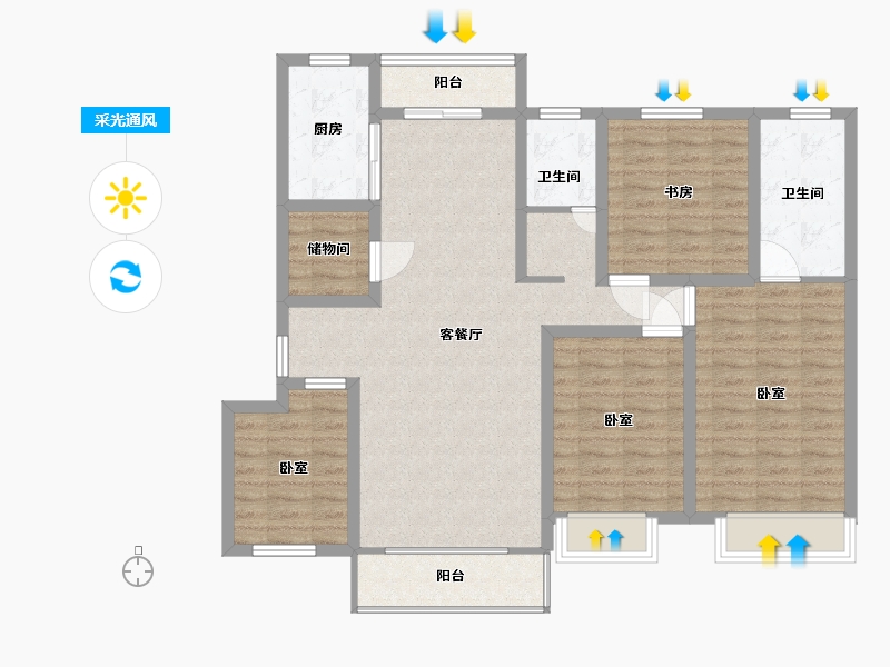 河南省-许昌市-建业北海森林半岛-114.01-户型库-采光通风