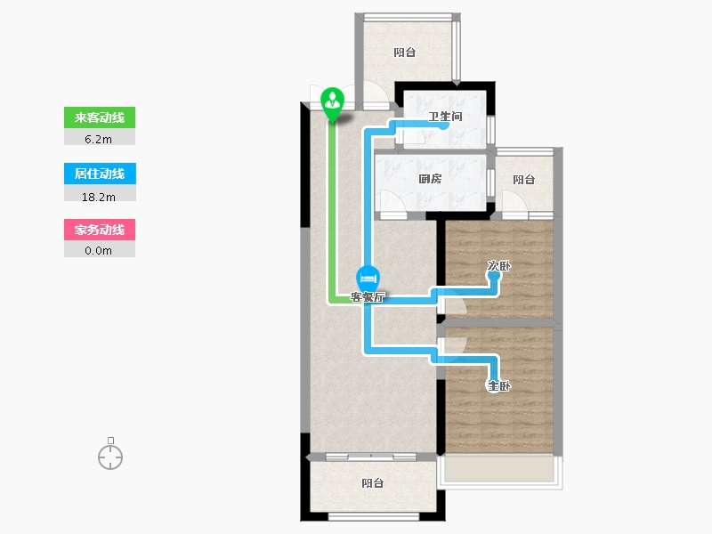 湖南省-湘潭市-湘潭万达广场（万达华府）-80.88-户型库-动静线