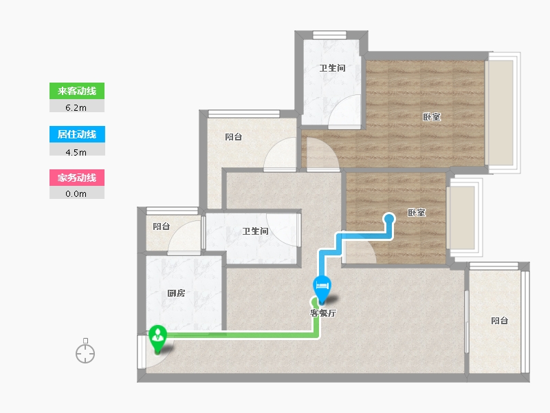 广东省-广州市-龙光天曜-80.01-户型库-动静线