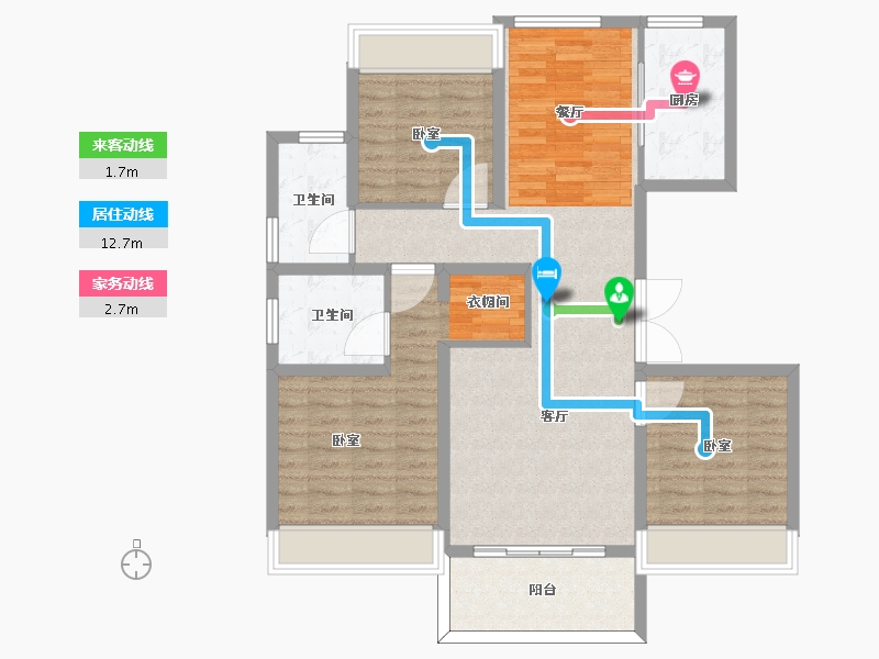 河南省-信阳市-信阳湖畔人家-100.01-户型库-动静线