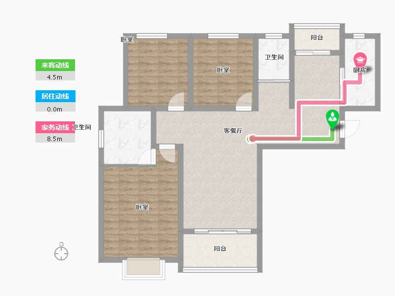 河南省-开封市-豪门卡帝亚-100.00-户型库-动静线