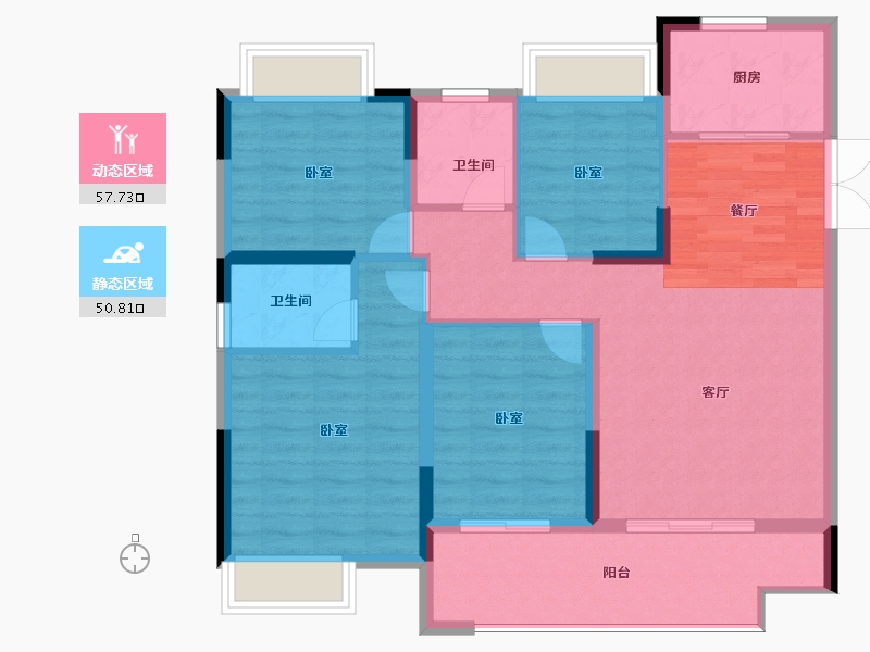 河南省-信阳市-淮滨美好生活家园-98.00-户型库-动静分区