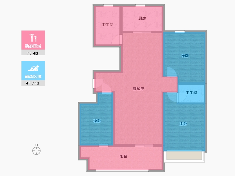 山东省-临沂市-史丹利十里江湾-110.00-户型库-动静分区