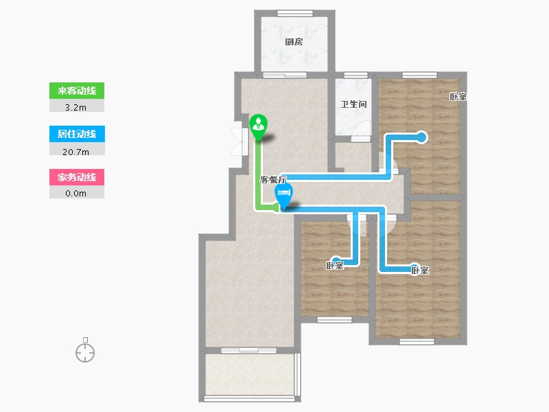 河南省-开封市-宝业龙湖御城-93.00-户型库-动静线