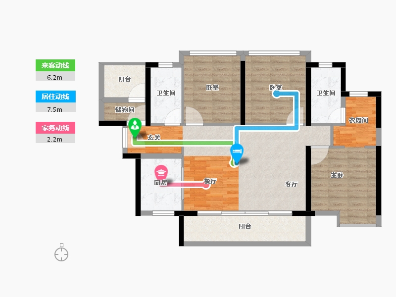 广东省-惠州市-新城香悦澜山-97.30-户型库-动静线