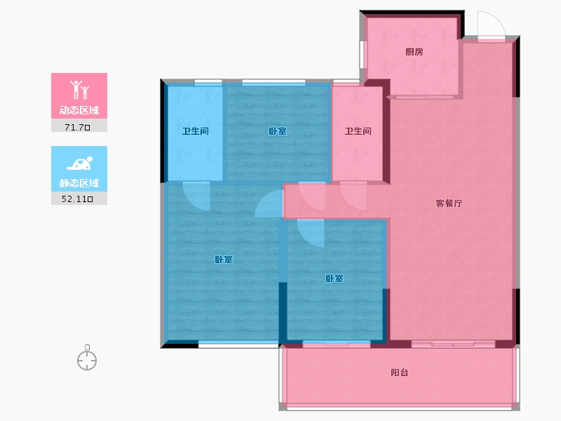 河南省-许昌市-东湖天墅-113.00-户型库-动静分区