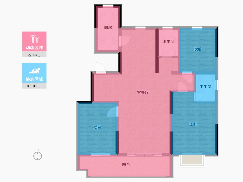 山东省-临沂市-城投·华皓城-100.00-户型库-动静分区