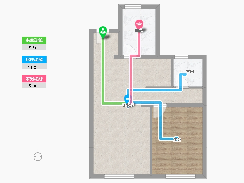 福建省-厦门市-首开龙湖春江彼岸-55.36-户型库-动静线