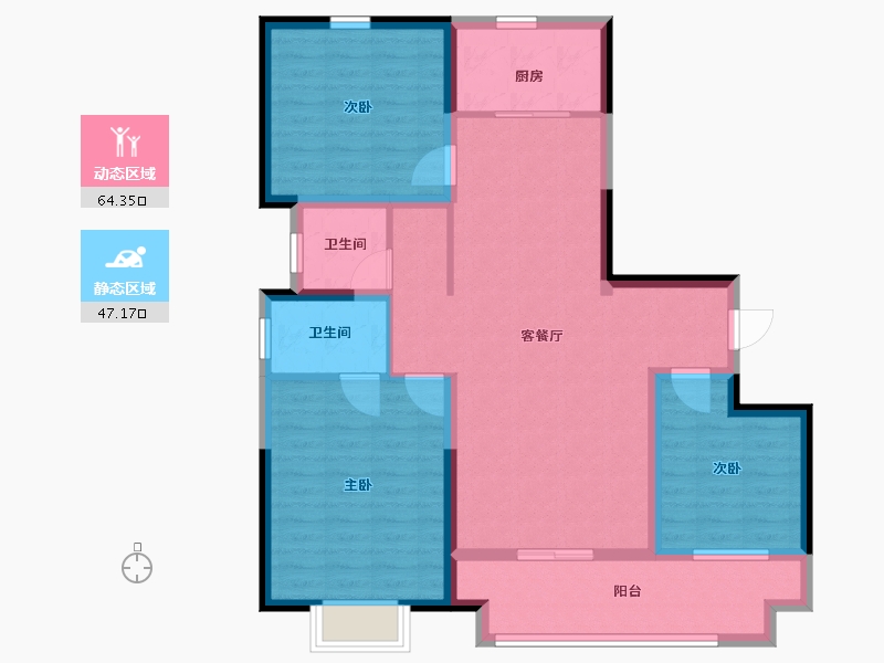 山东省-临沂市-城投·华皓城-100.00-户型库-动静分区