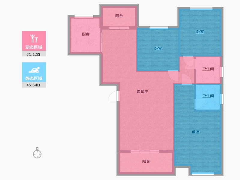 湖北省-武汉市-状元府-96.88-户型库-动静分区