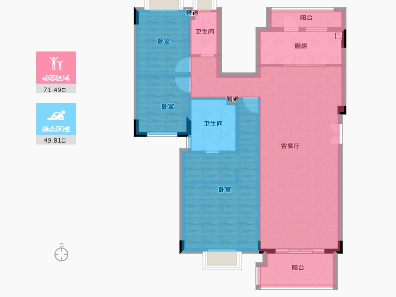 广东省-惠州市-海伦艺境-110.00-户型库-动静分区