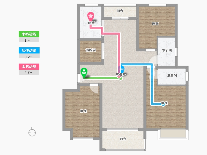 河南省-许昌市-建业北海森林半岛-113.70-户型库-动静线