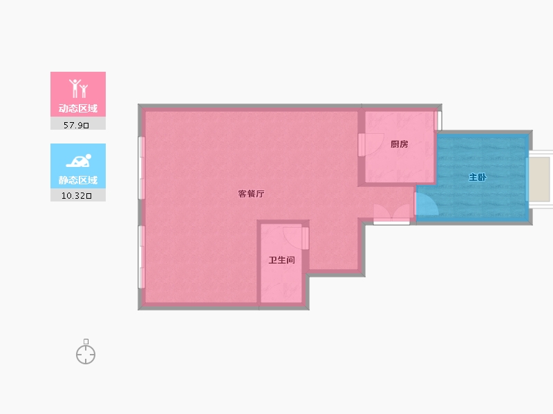 福建省-厦门市-首开龙湖春江彼岸-63.16-户型库-动静分区