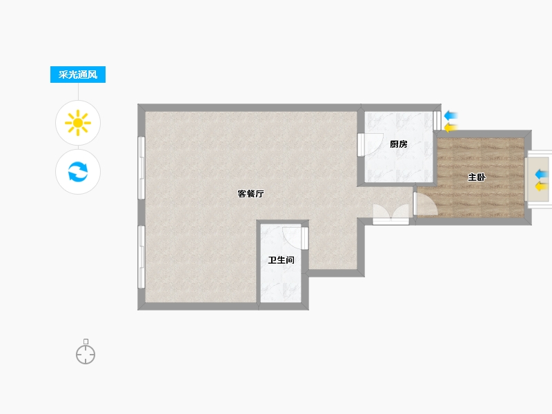 福建省-厦门市-首开龙湖春江彼岸-63.16-户型库-采光通风