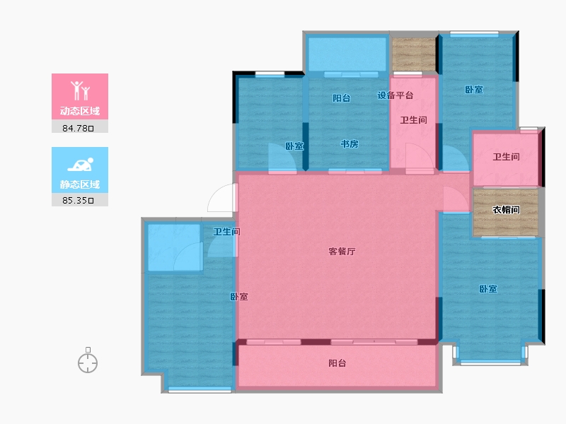 河南省-许昌市-东湖天墅-163.00-户型库-动静分区