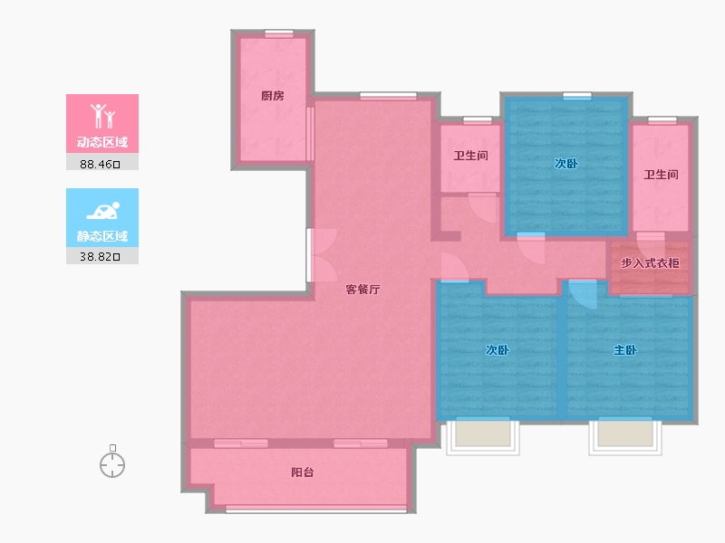 山东省-临沂市-儒辰璟宸府-114.00-户型库-动静分区