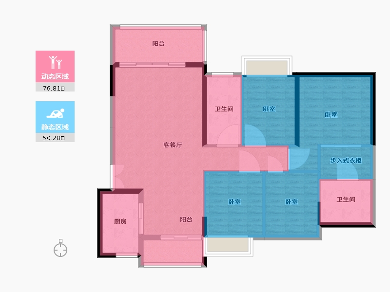 广东省-广州市-锦绣一方-115.59-户型库-动静分区