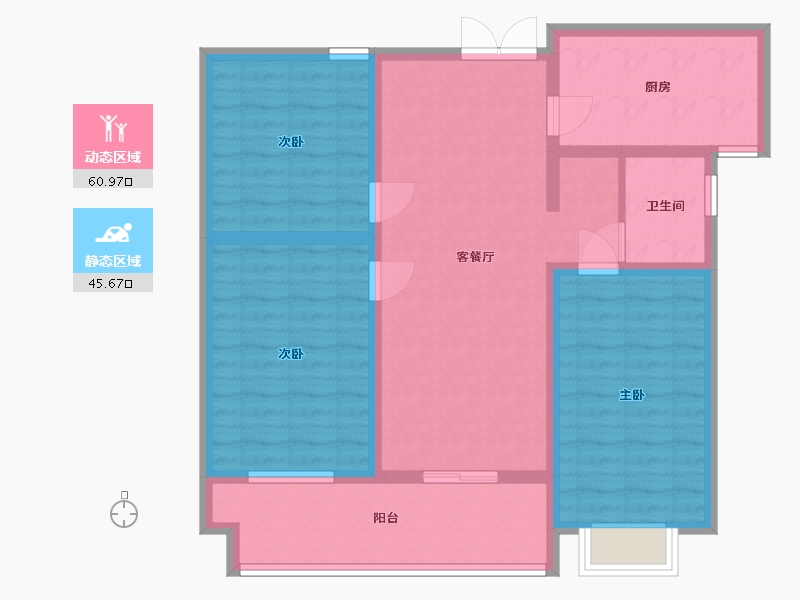 山东省-临沂市-城建·锦绣府-94.99-户型库-动静分区