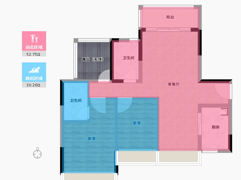 广东省-广州市-保利紫山花园-80.00-户型库-动静分区