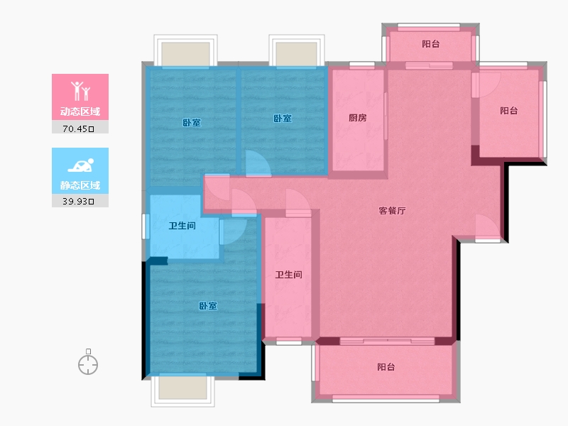 湖南省-湘潭市-九华金水湾-98.08-户型库-动静分区