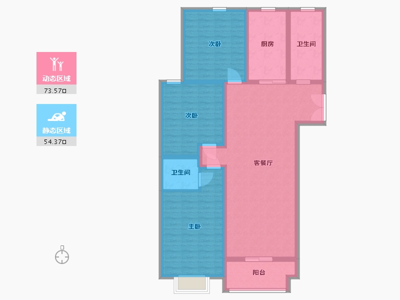 山东省-临沂市-城建·锦绣府-115.00-户型库-动静分区