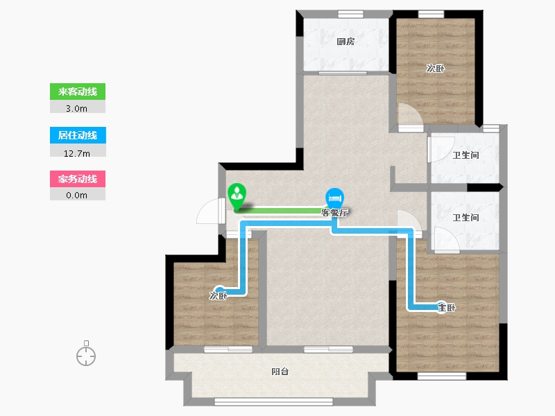 山东省-临沂市-城投·华皓城-94.00-户型库-动静线