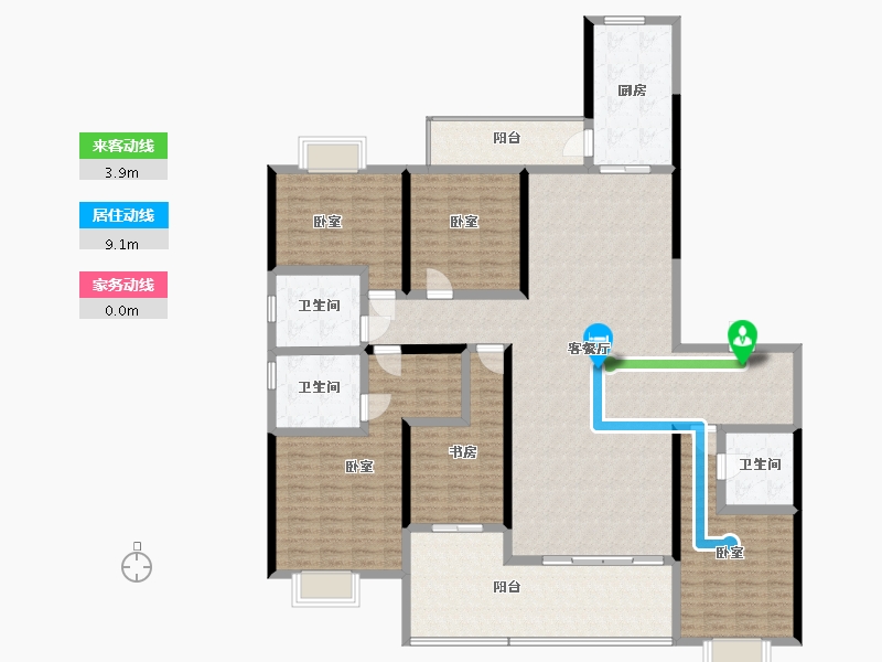 湖南省-株洲市-华晨神农湾-188.12-户型库-动静线