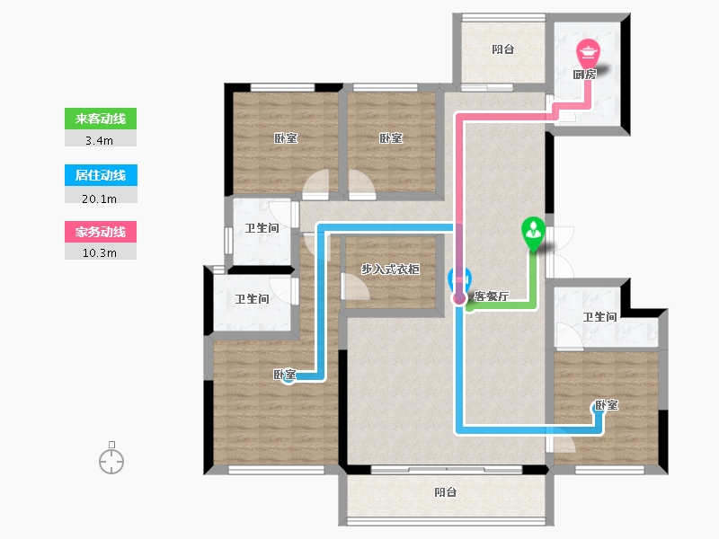 河南省-开封市-永威上和郡-134.04-户型库-动静线