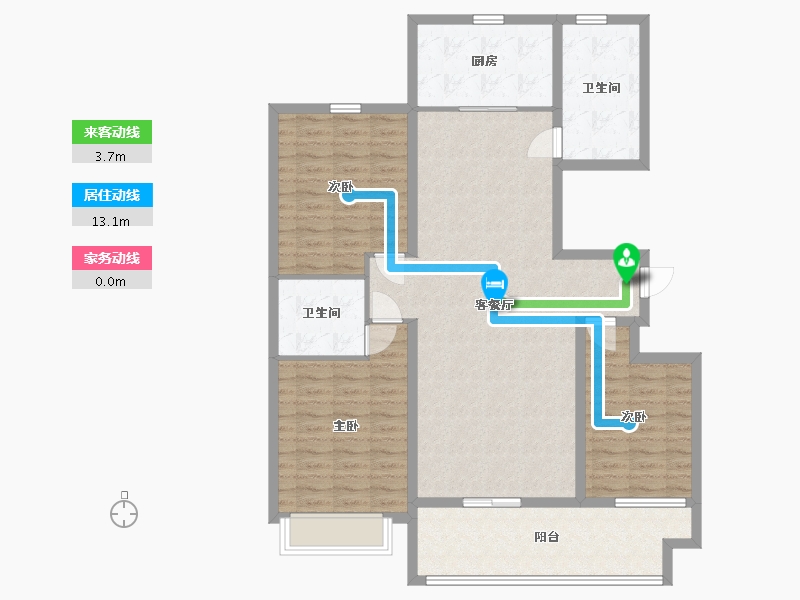 山东省-临沂市-史丹利十里江湾-115.00-户型库-动静线