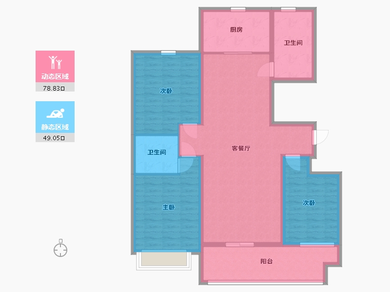 山东省-临沂市-史丹利十里江湾-115.00-户型库-动静分区