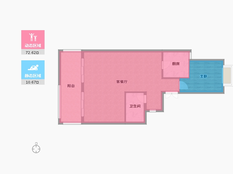 福建省-厦门市-首开龙湖春江彼岸-76.38-户型库-动静分区