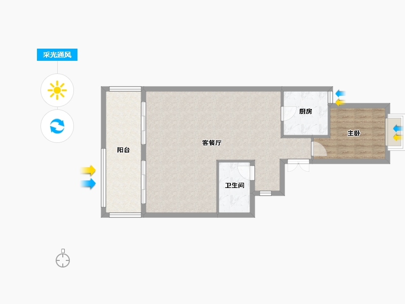 福建省-厦门市-首开龙湖春江彼岸-76.38-户型库-采光通风