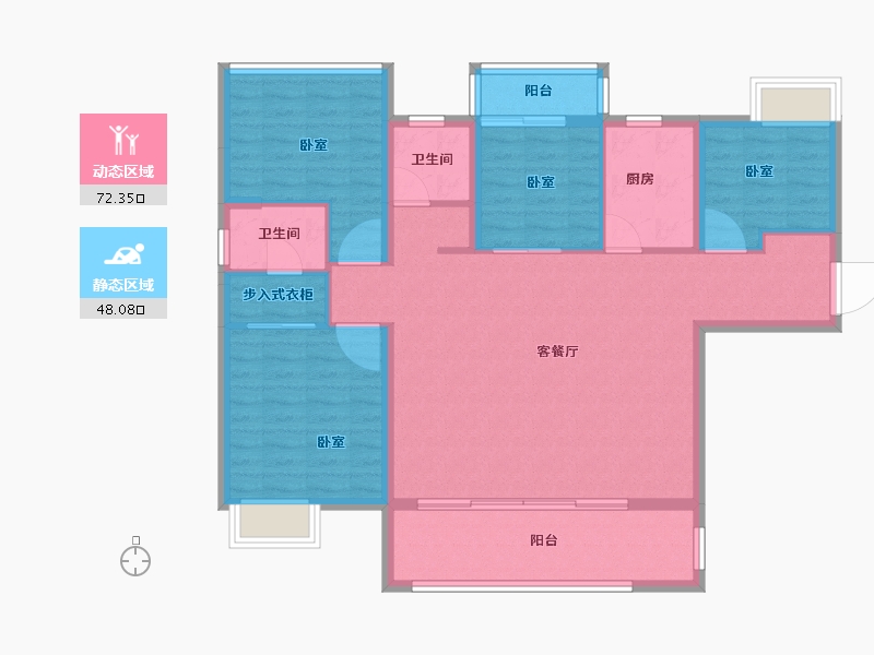 湖北省-宜昌市-北大资源颐和雅郡-108.95-户型库-动静分区