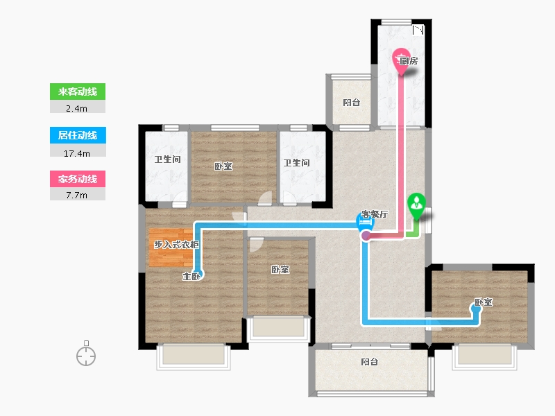 广东省-佛山市-佛山恒大御湖湾-117.99-户型库-动静线