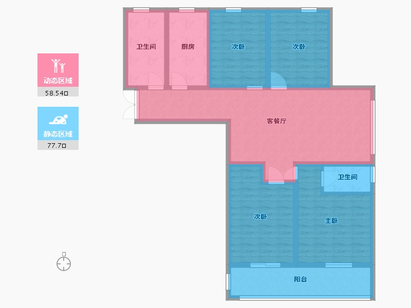 山东省-临沂市-城建·锦绣府-121.00-户型库-动静分区