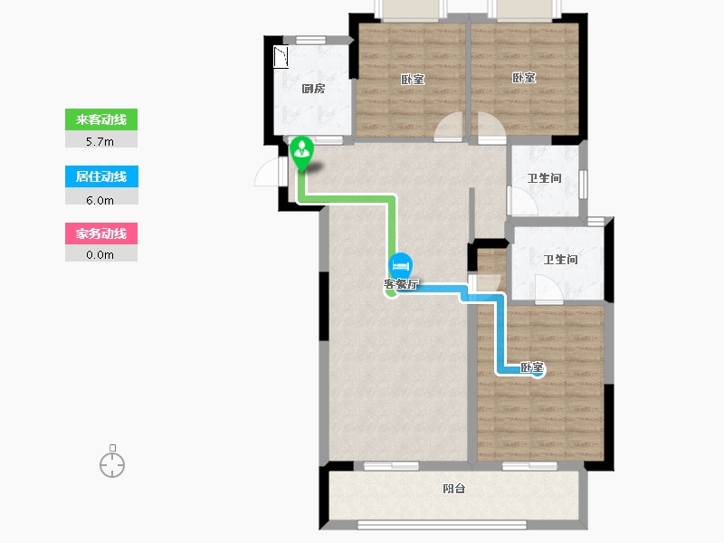 湖北省-武汉市-保利翡丽公馆-97.99-户型库-动静线