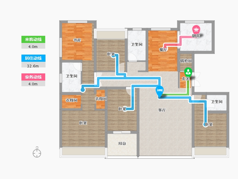 河南省-信阳市-信阳湖畔人家-159.01-户型库-动静线