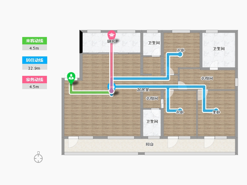 山东省-青岛市-青建金尊府-167.61-户型库-动静线