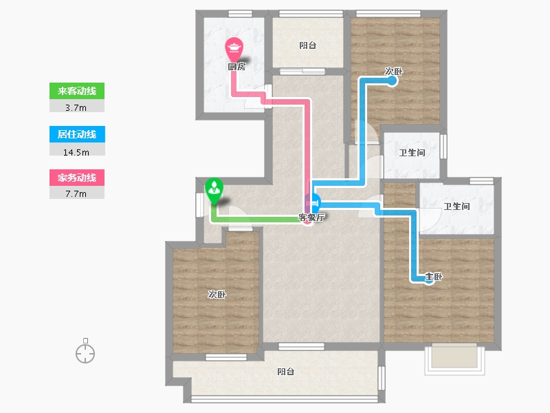 山东省-临沂市-沂河一英里-103.00-户型库-动静线