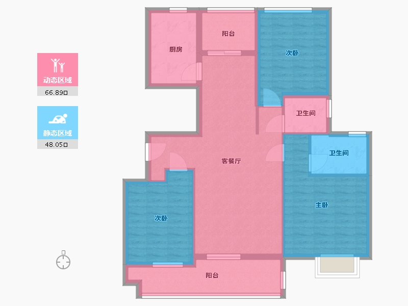 山东省-临沂市-沂河一英里-103.00-户型库-动静分区