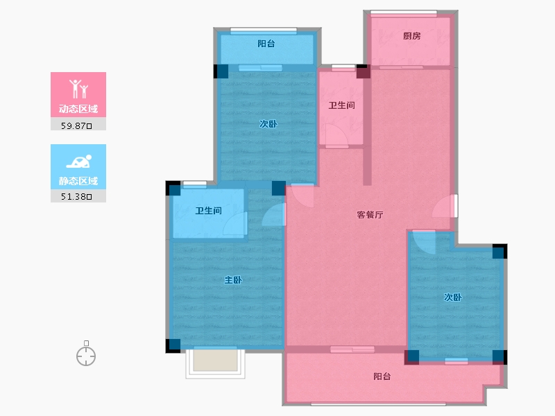 山东省-临沂市-沂河一英里-100.01-户型库-动静分区