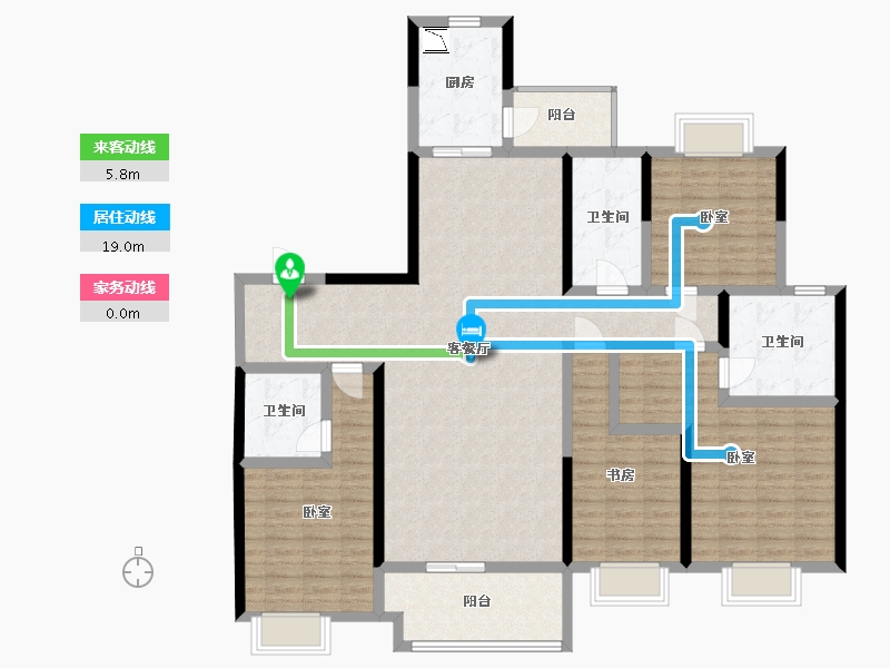 湖南省-株洲市-华晨神农湾-146.81-户型库-动静线